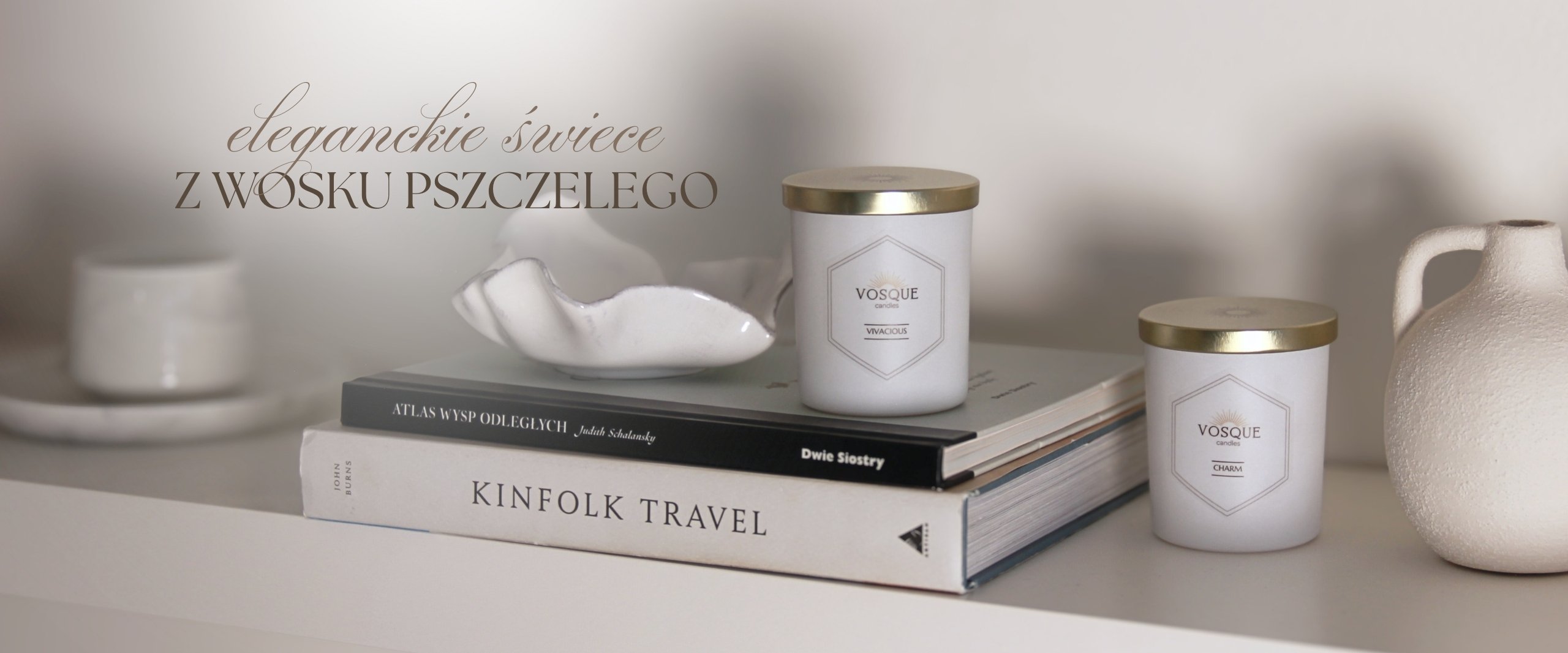 eleganckie świece z wosku pszczelego VOSQUE candles